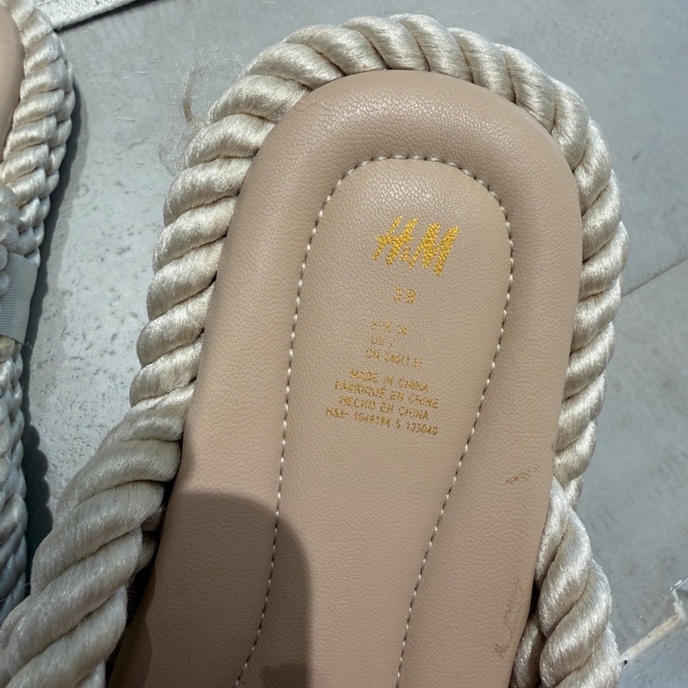 H&M Braided Rope Slide Sandals - Picture 2 of 5